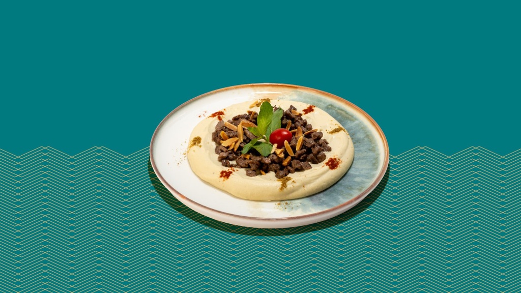 Hummus with meat - حمص باللحم
