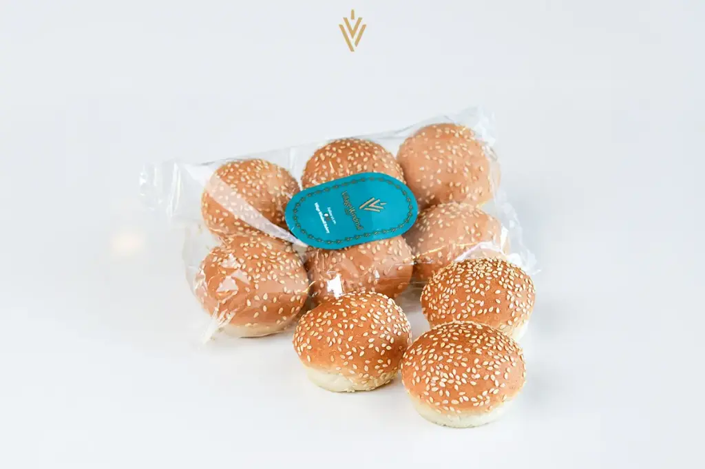 White Burger Bun Mini With Sesame